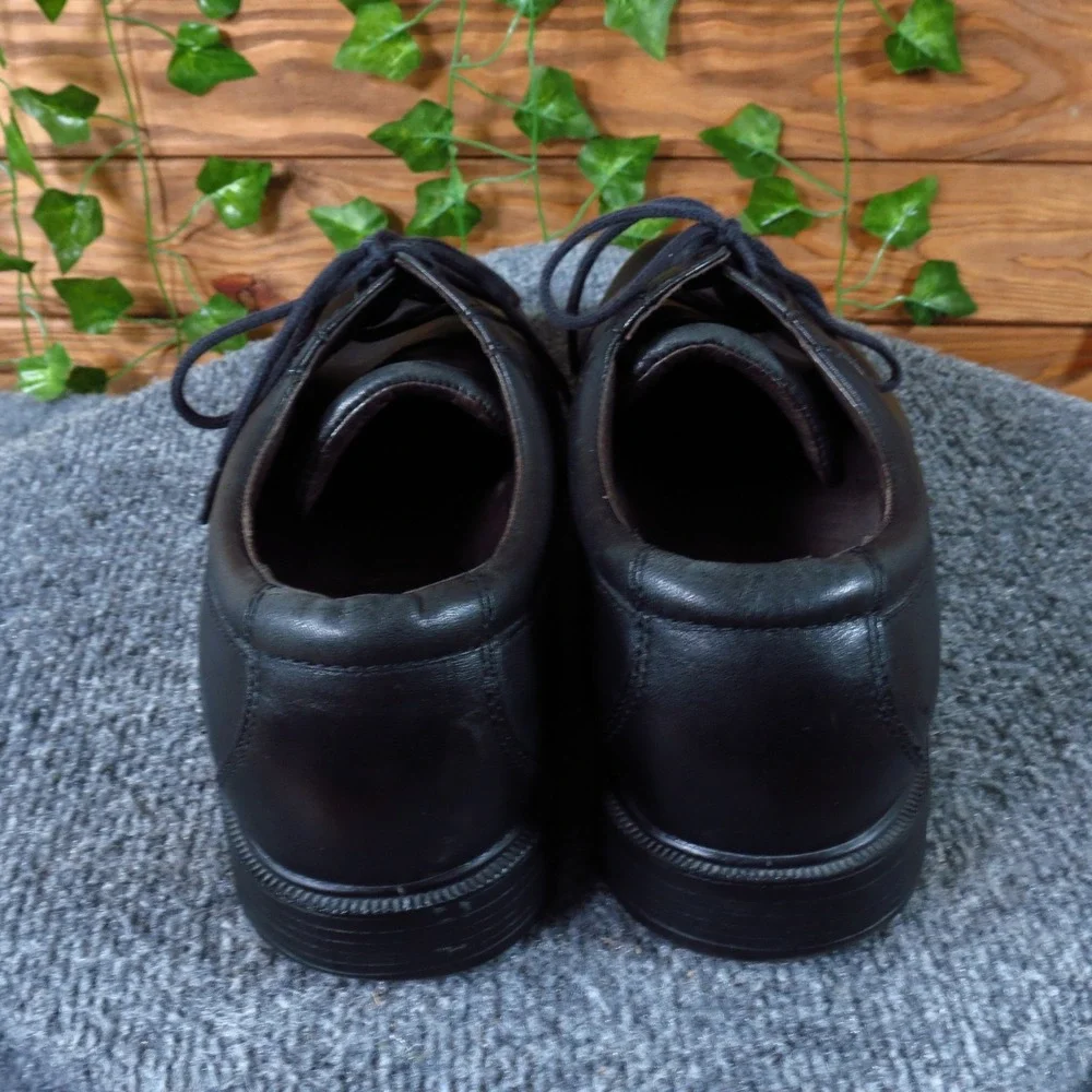 Rockport Margin Men Oxford‎ Size 10 Office Professional Dress Shoe Black Leather
